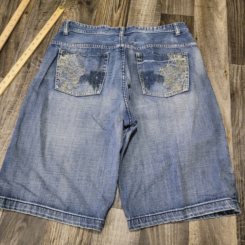 Route 66 Men’s Light Blue Denim Flat Front Shorts